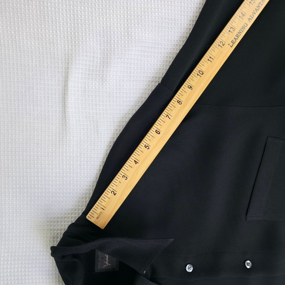 Yamato Japan Shirt Men M Black Textured Long Sleeve Minimalist Quiet Luxury - Picture 8 of 13